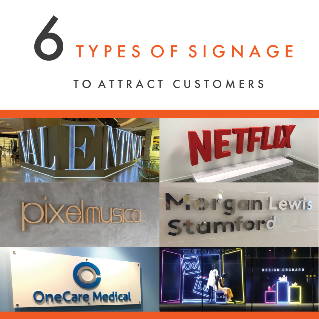 6 types of signage to attract customer