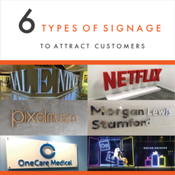 Projects 6 types of signage to attract customer