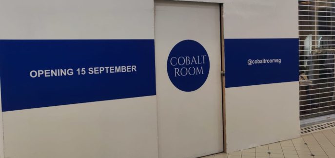 cobalt vinyl hoarding sticker