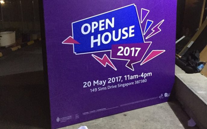 James Cook university open house event backdrop