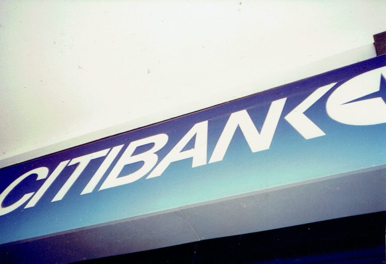 Citibank signage board