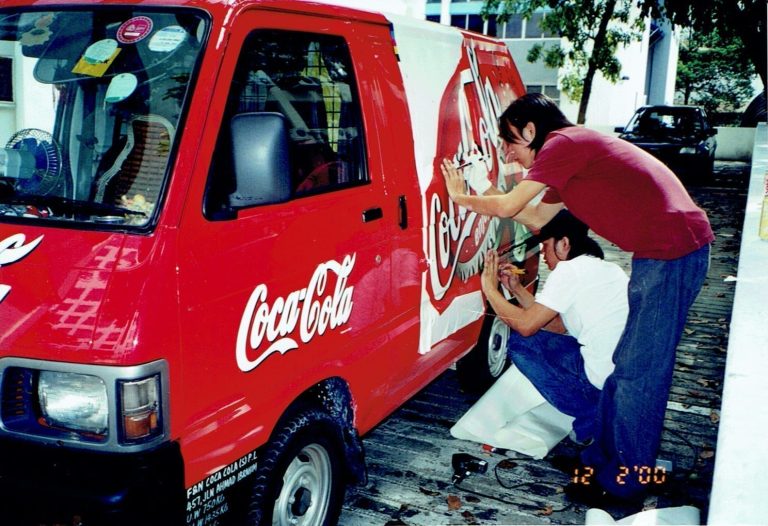 coca cola backdrop singapore