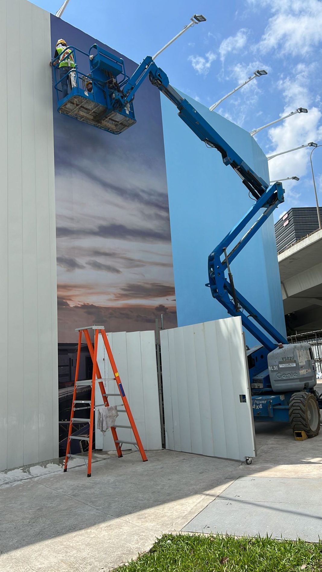 Labrador Tower construction hoarding