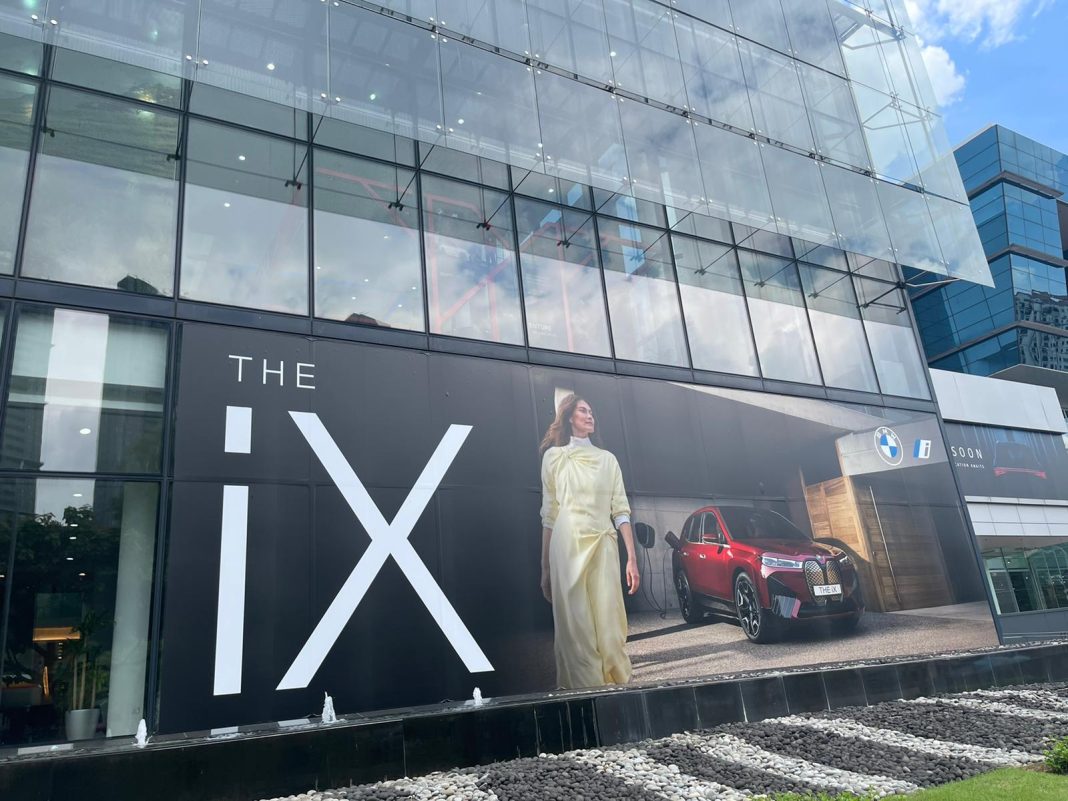 BMW showroom hoarding sticker