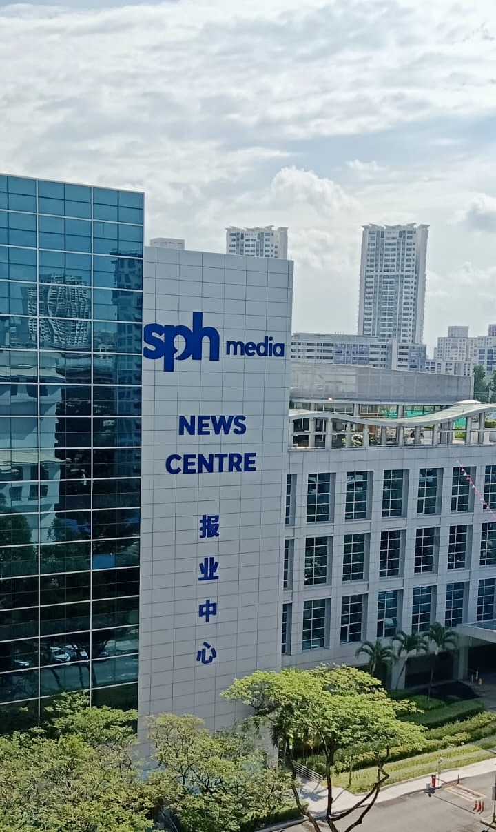 SPH Media News Centre Building Sign