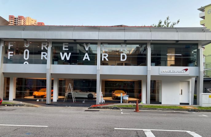 McLaren Leng Kee rd glass stickers
