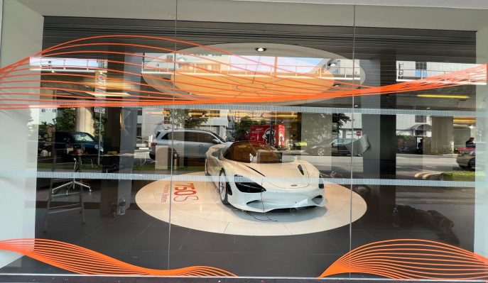 McLaren Leng Kee rd glass stickers