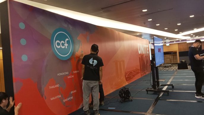 christian covenant fellowship event backdrop