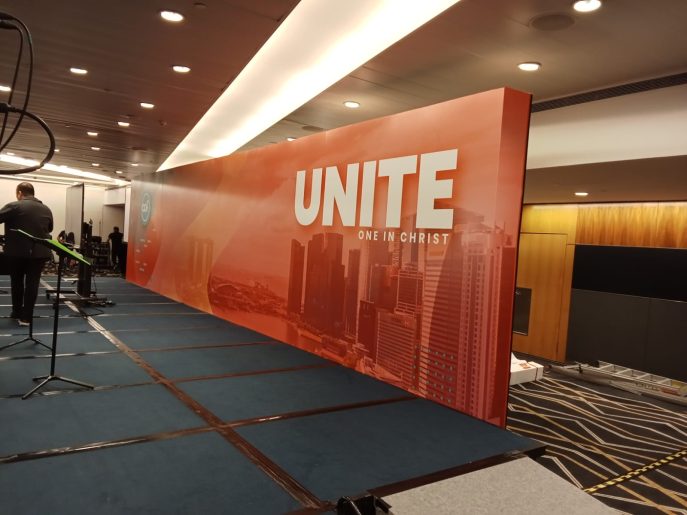 christian covenant fellowship event backdrop