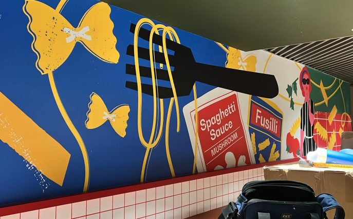 Pastamania wall vinyl sticker