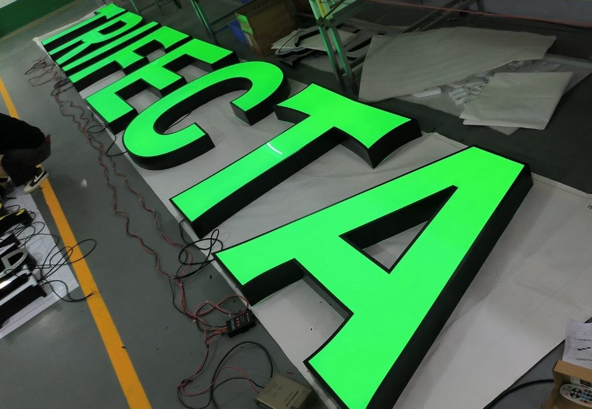 Trifecta lighted RGB signage