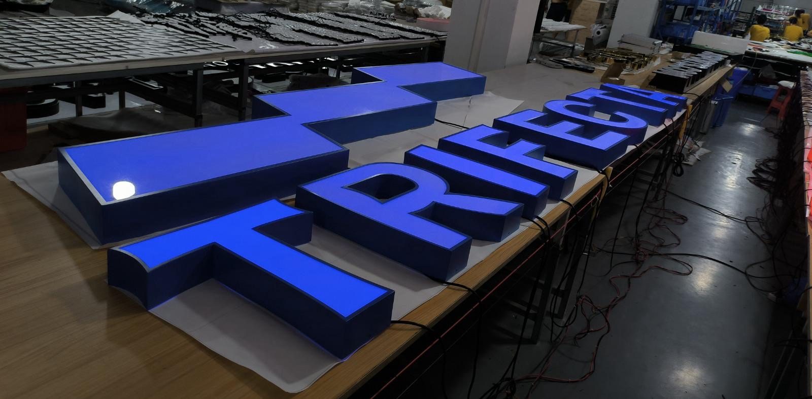 Trifecta lighted RGB signage