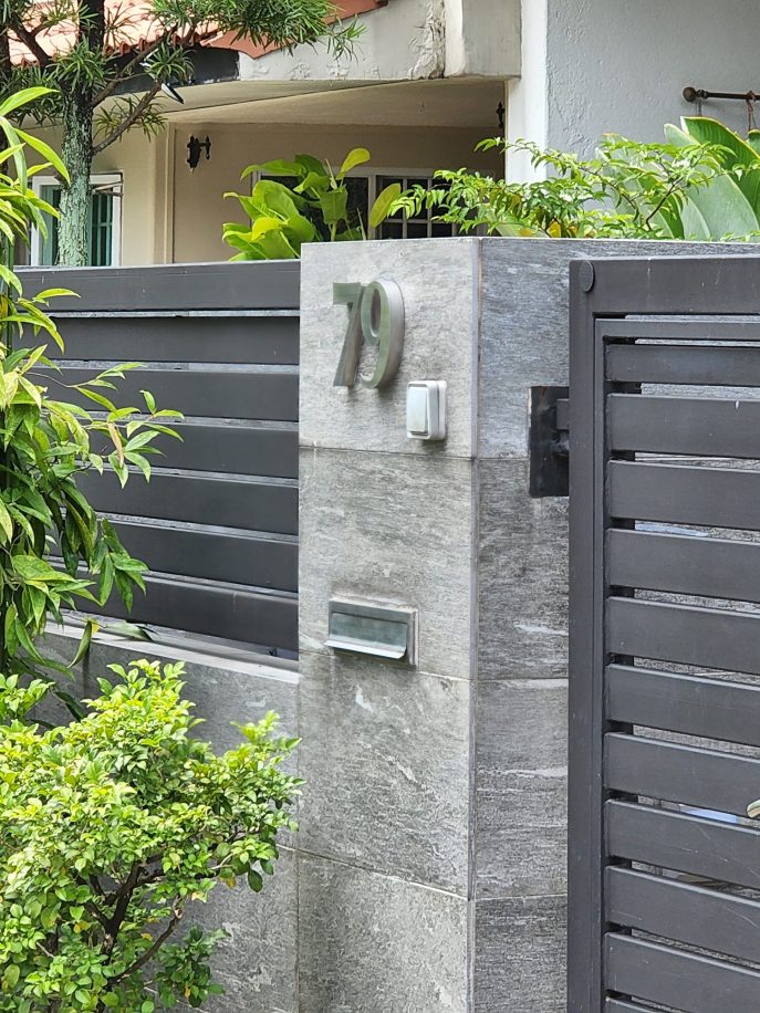 Metal outdoor signage