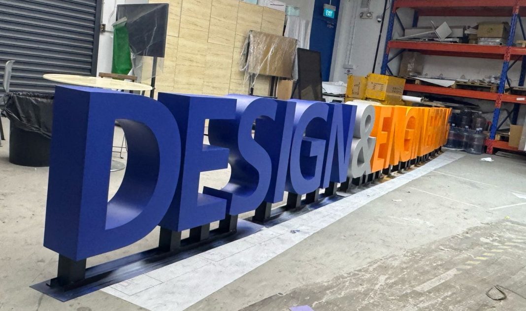 3D Box Up Signage Fabrication