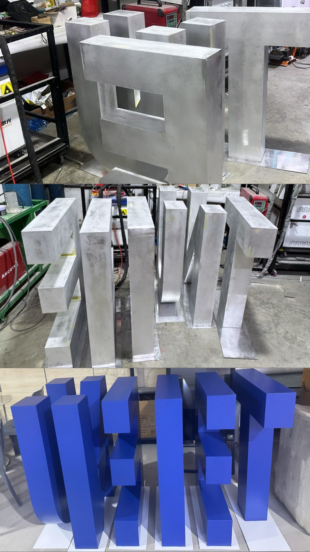 3D Metal Letters Sign