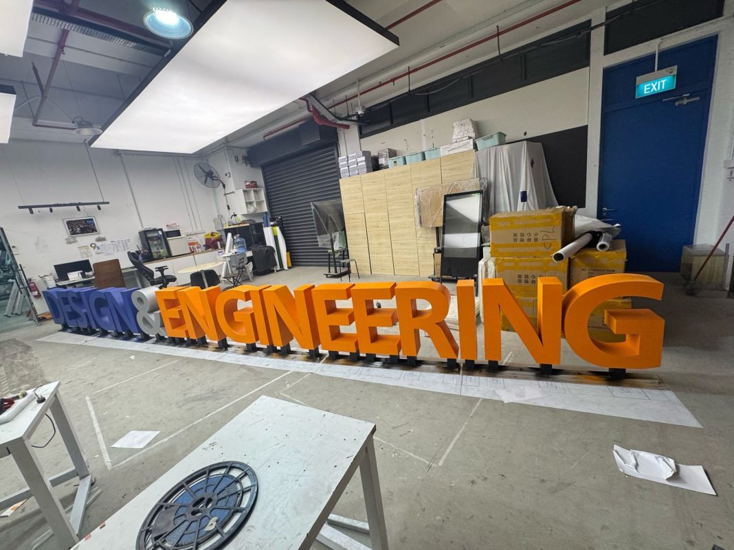 3D Box Up Signage Fabrication