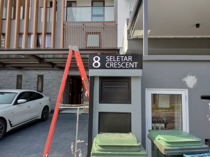 house number signage