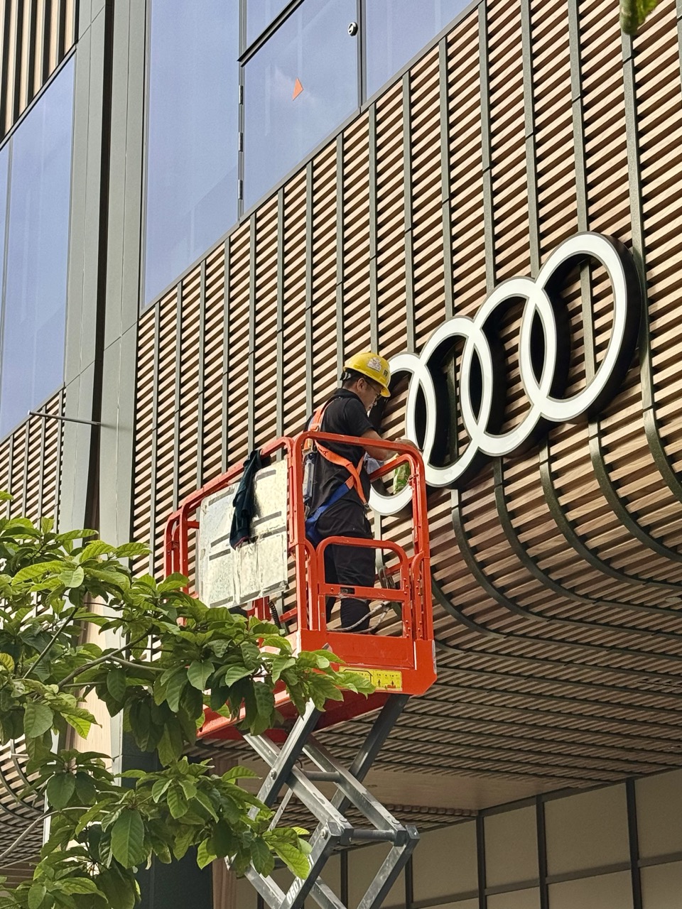 Audi building signage outdoor
