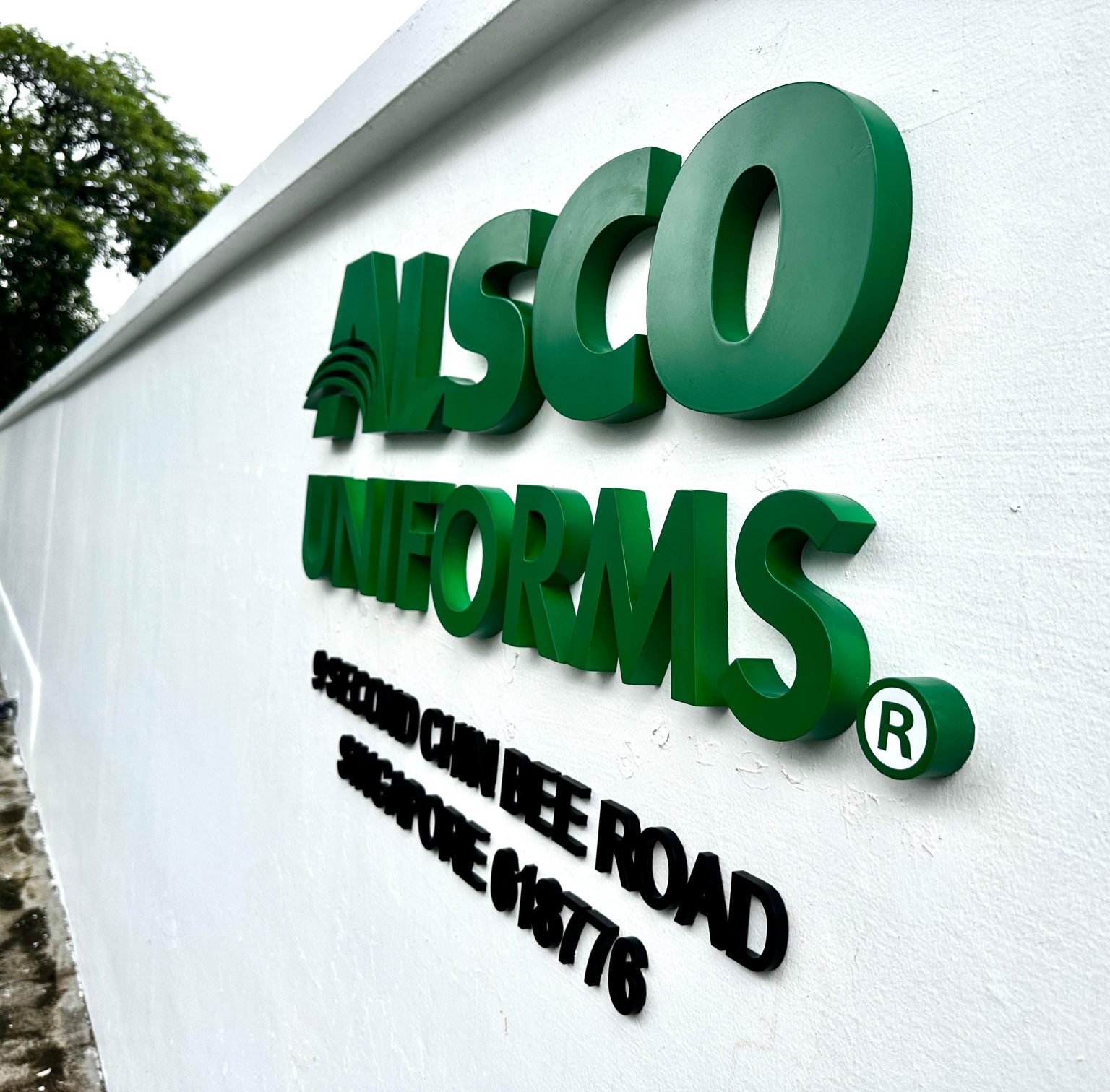 Alsco Uniforms 3D building sign