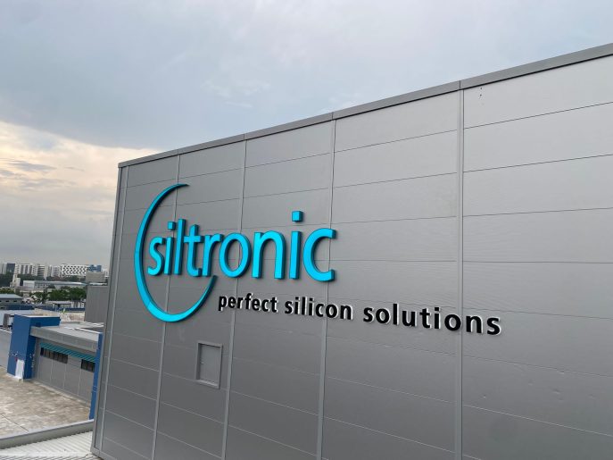 Siltronic Building Signage