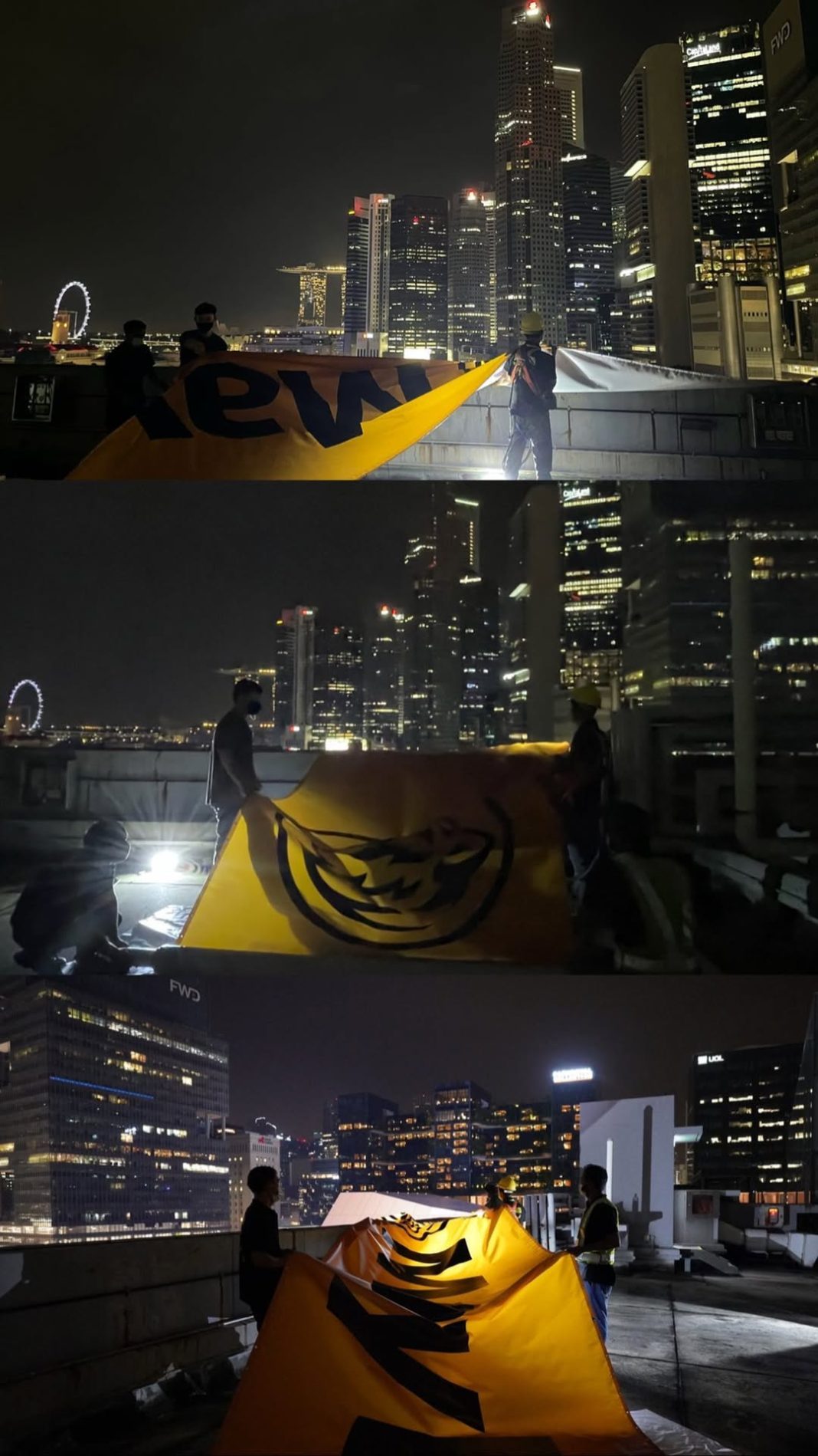 Project : Maybank Securities Banner for Maybank buildiing signage