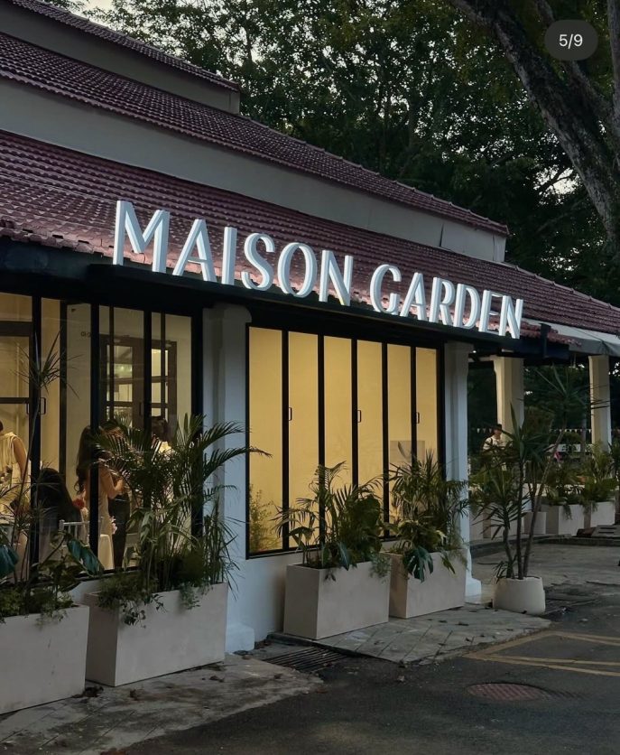 Maison Garden main entrance signage