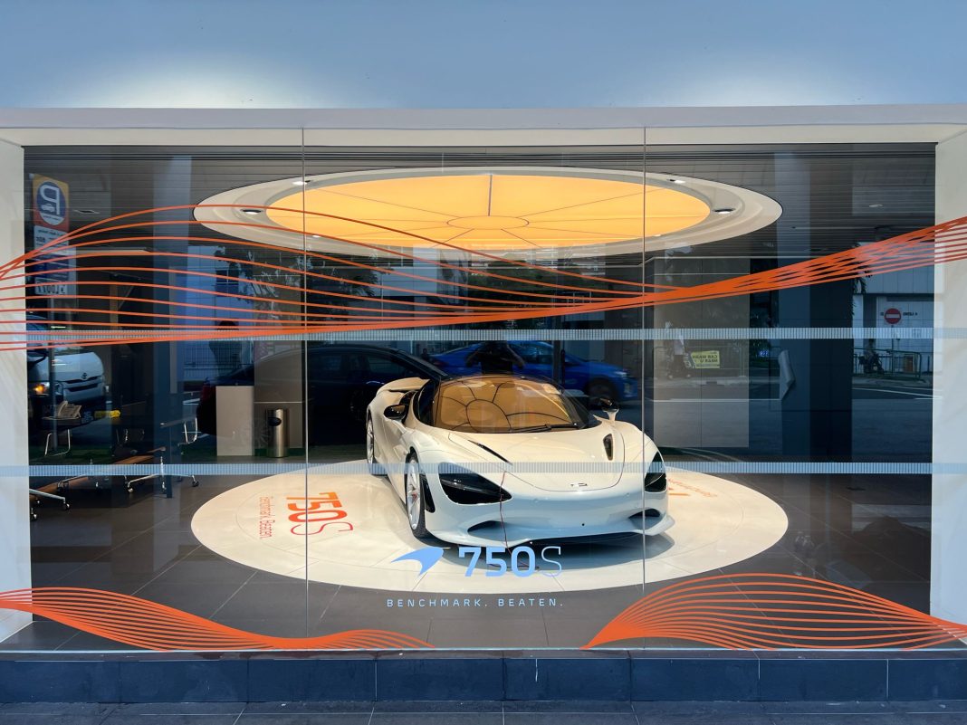 McLaren Glass Vinyl Stickers 750S