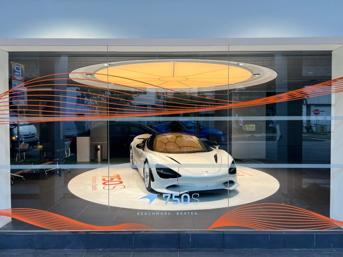 McLaren Glass Vinyl Stickers 750S