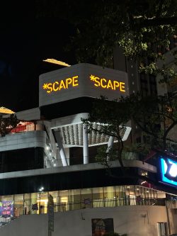 *SCAPE frontlit letters on facade