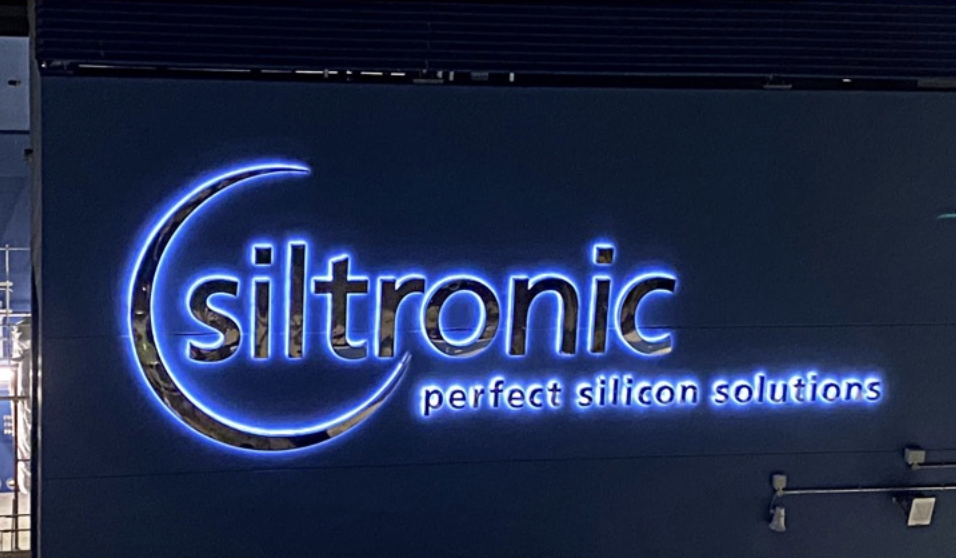 Siltronic Backlit Building Signage