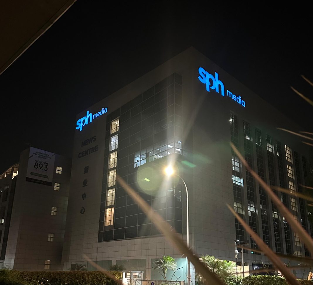 Building sign for SPH Media at TPY