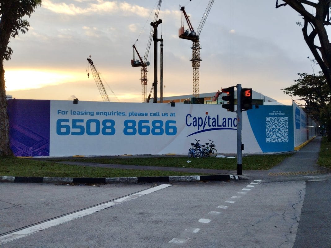 Hoarding stickers at 2 Clementi Loop