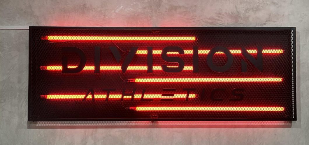 division neon signage